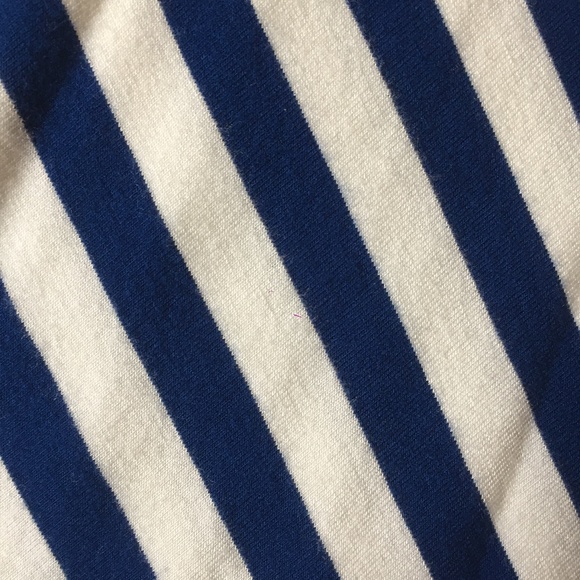 Navy and White Striped Maxi Skirt - Picture 3 of 4